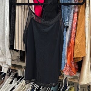 Lululemon Black Mesh Tank Top size 4